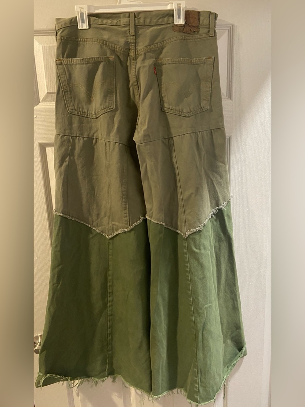 Free People x Tricia Fix Reworked Denim Bell Jeans - Picture 5 of 13
